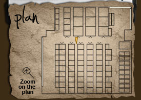Plan of the museum's storage area - Aisle - Sections 26 and 27